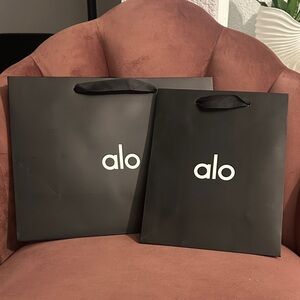 ALO Yoga Black Gift Bag - Set of 2